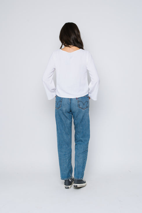 Kali-Bell Sleeve Woven Blouse